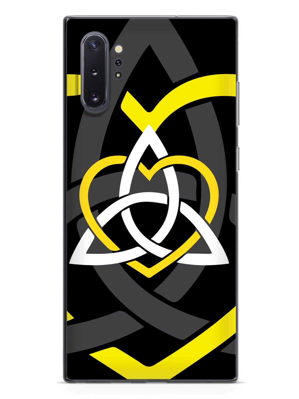 Celtic Sisters Knot - Yellow - Black Case
