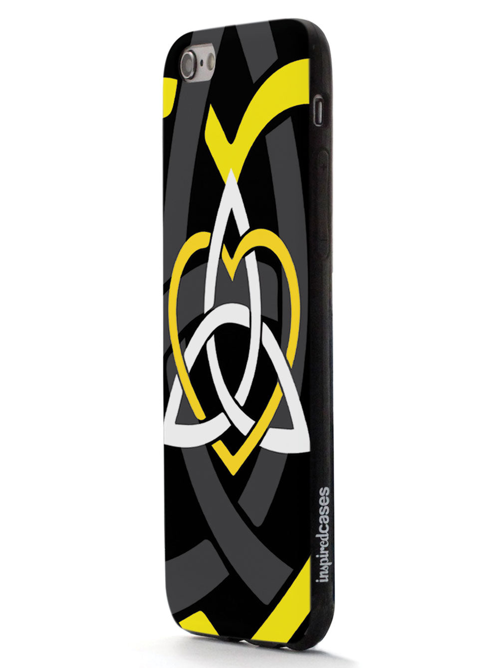 Celtic Sisters Knot - Yellow - Black Case
