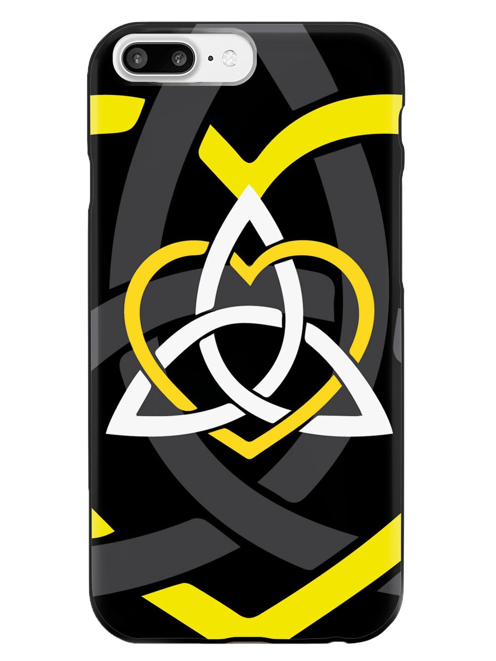 Celtic Sisters Knot - Yellow - Black Case