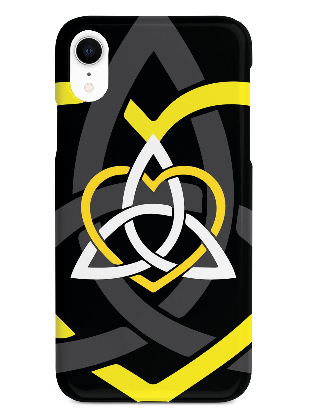 Celtic Sisters Knot - Yellow - Black Case