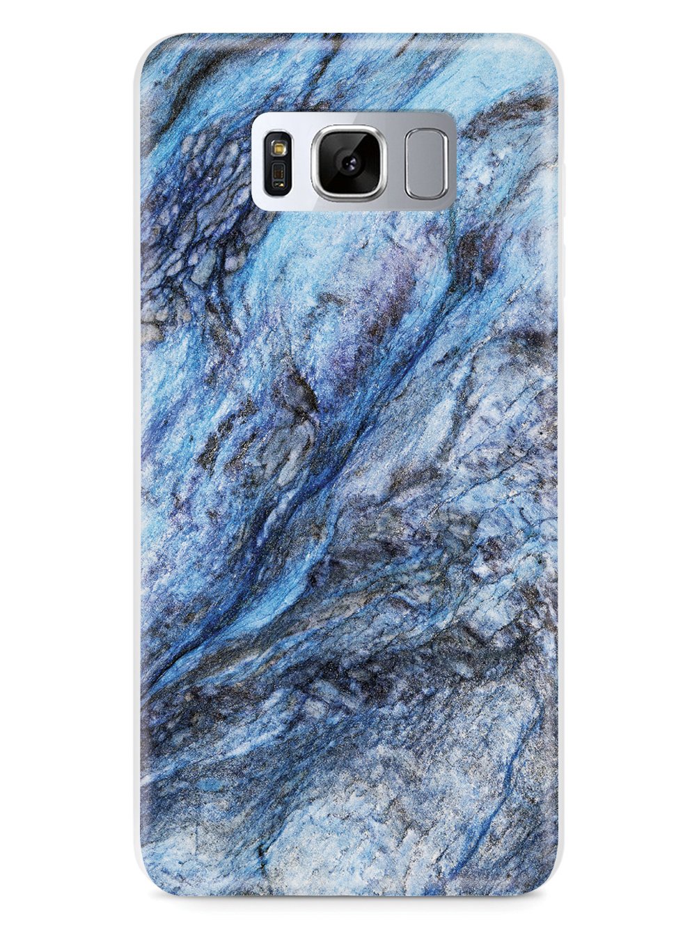 Textured Rough Blue Marble Case