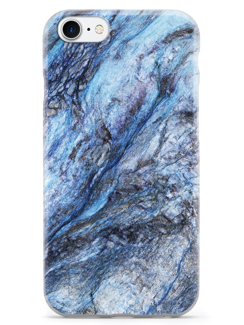 Textured Rough Blue Marble Case