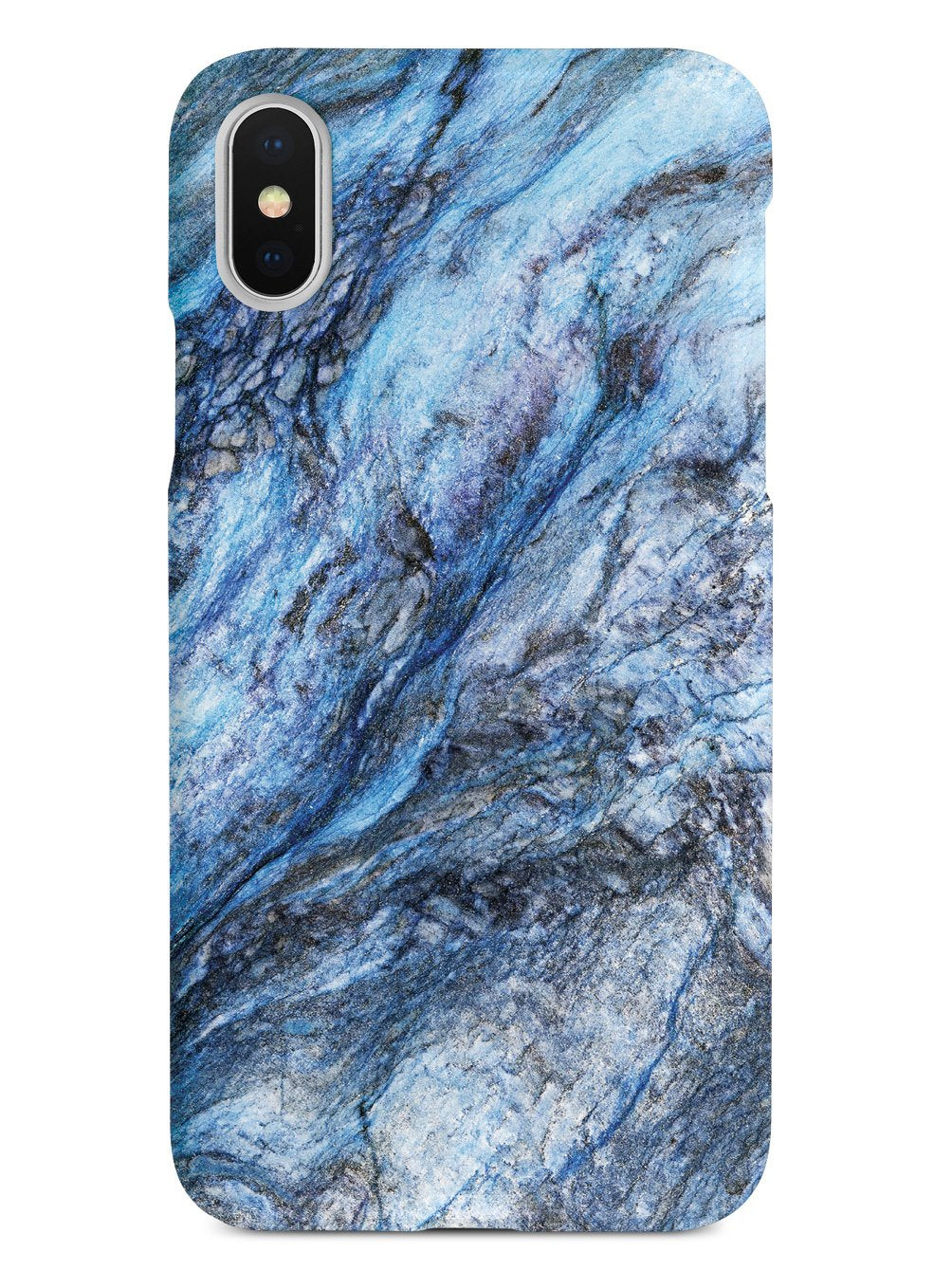 Textured Rough Blue Marble Case