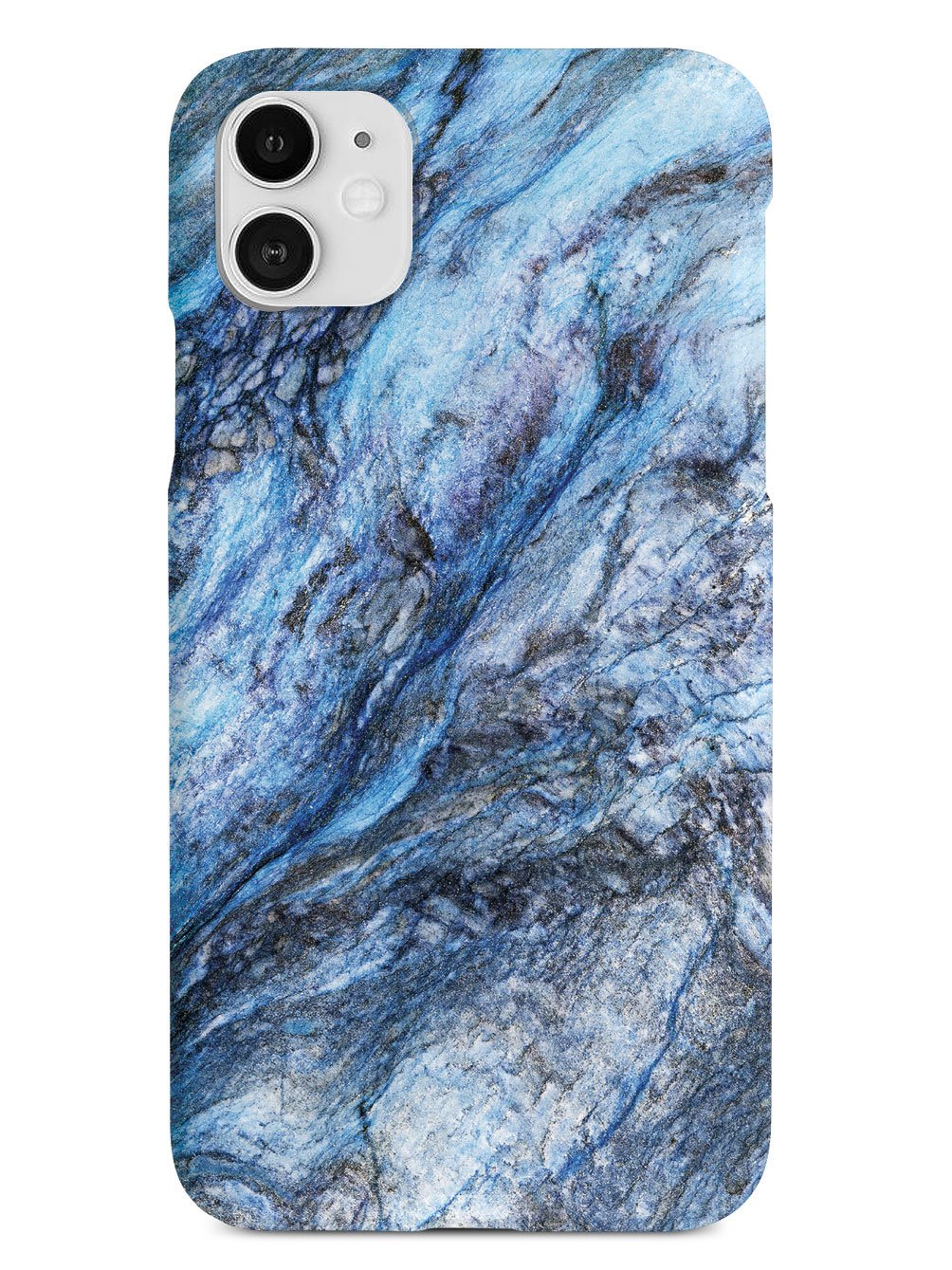Textured Rough Blue Marble Case