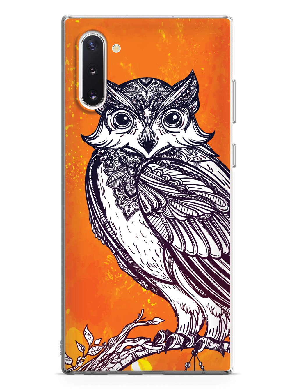 Zentangle Autumn Owl - White Case