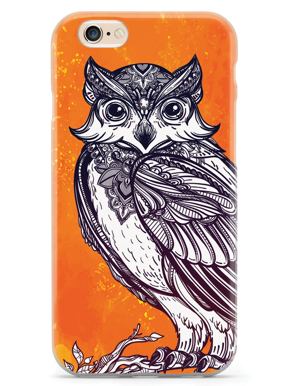 Zentangle Autumn Owl - White Case