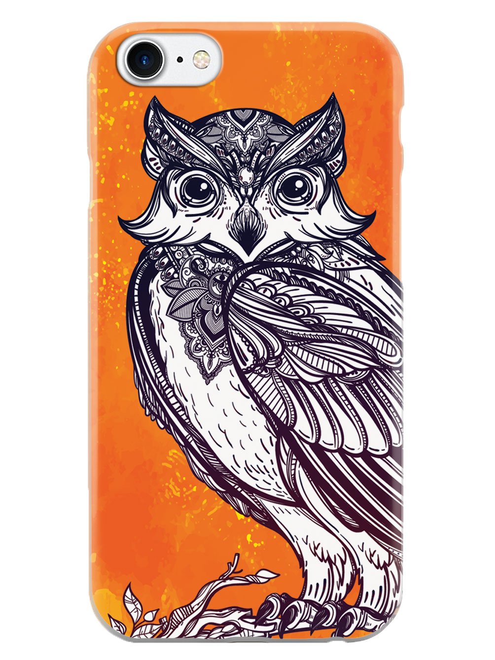 Zentangle Autumn Owl - White Case