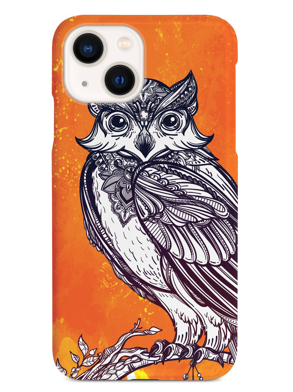 Zentangle Autumn Owl - White Case