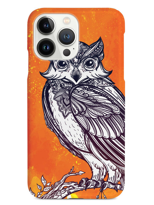 Zentangle Autumn Owl - White Case