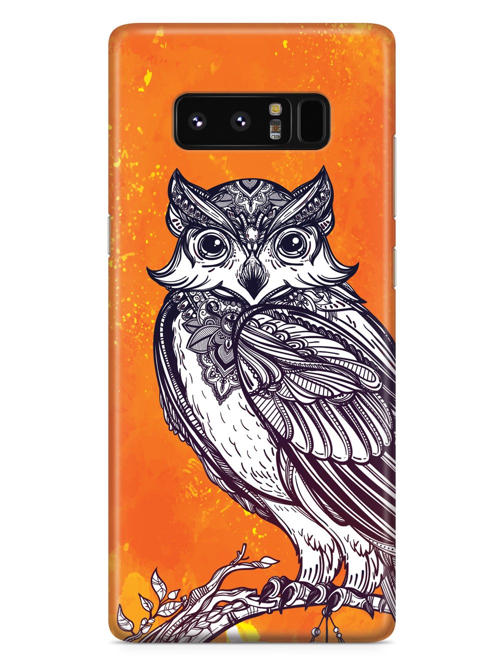 Zentangle Autumn Owl - White Case