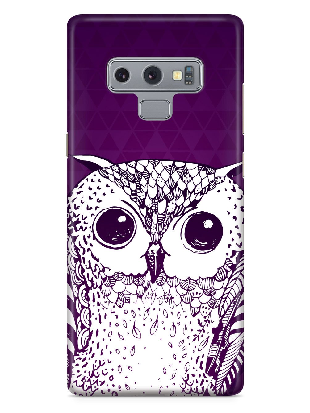 Purple Doodle Owl Case