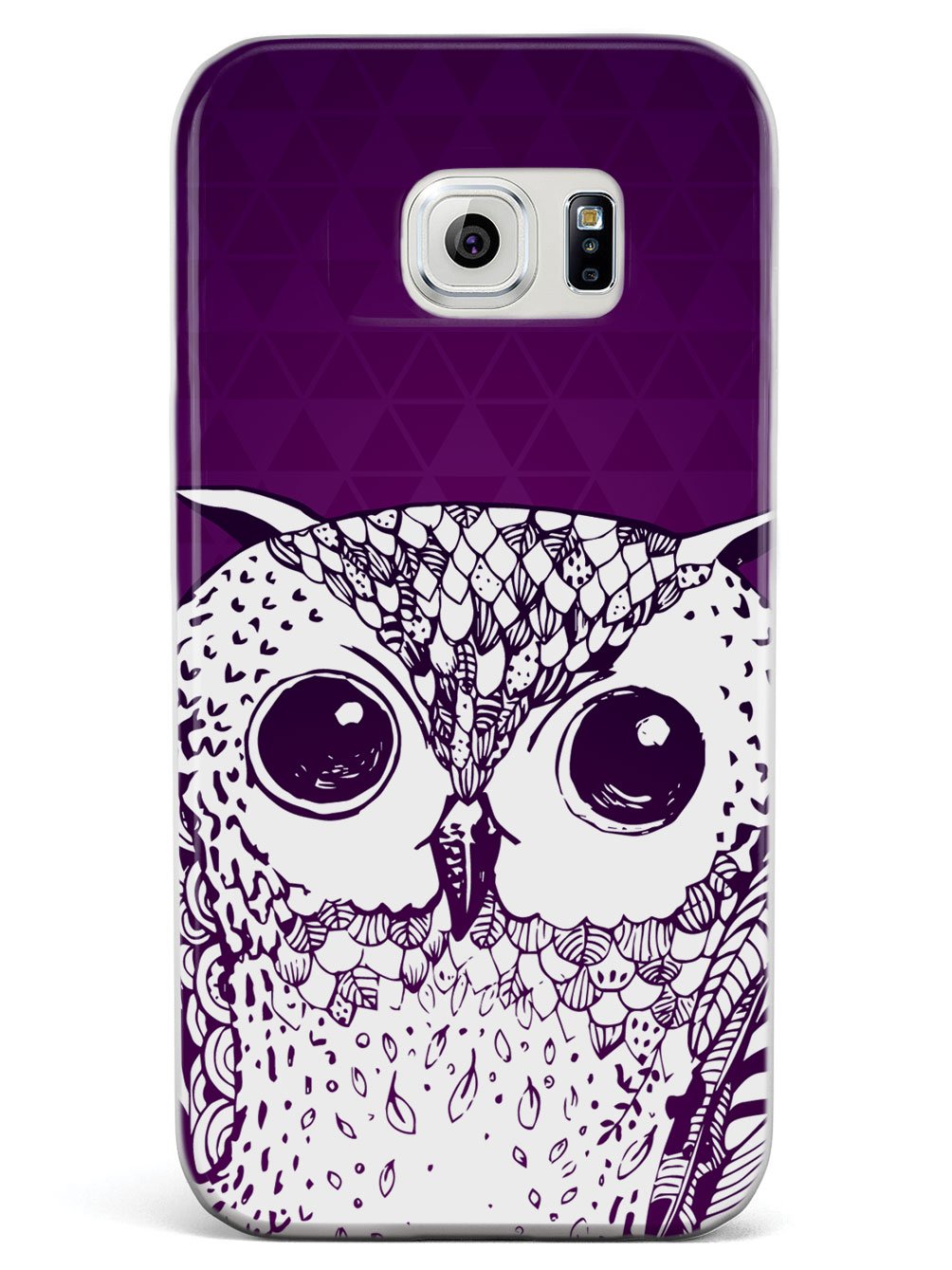 Purple Doodle Owl Case