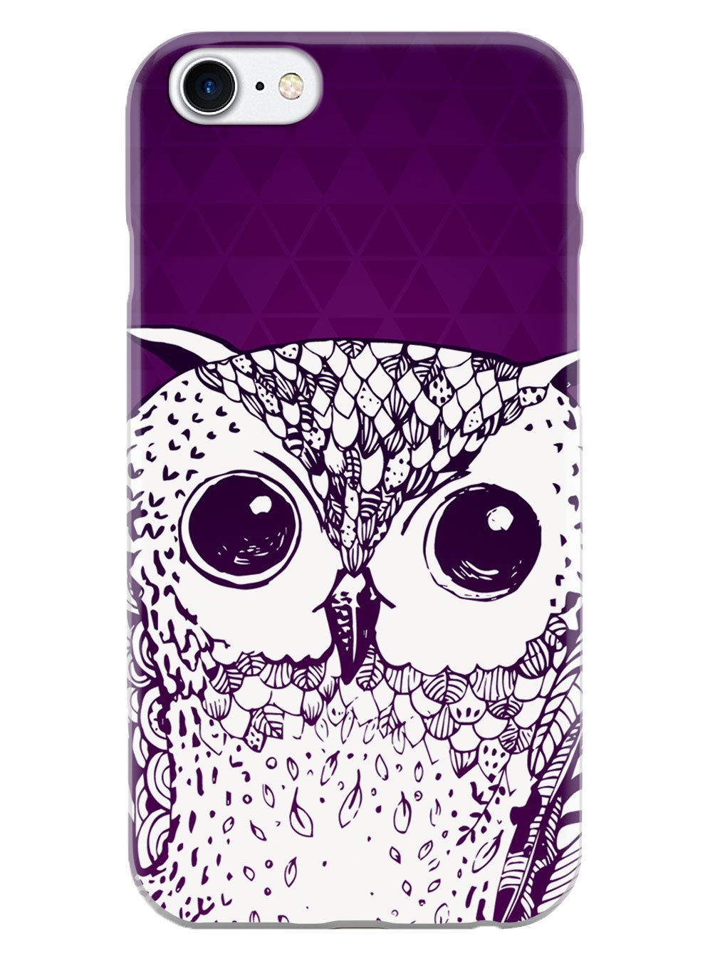 Purple Doodle Owl Case