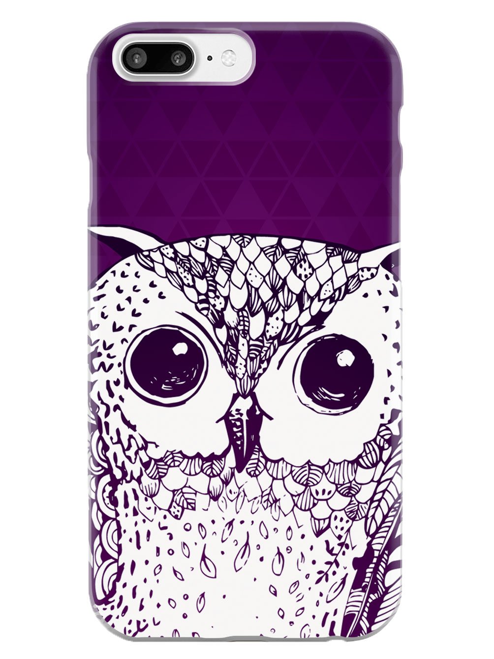 Purple Doodle Owl Case