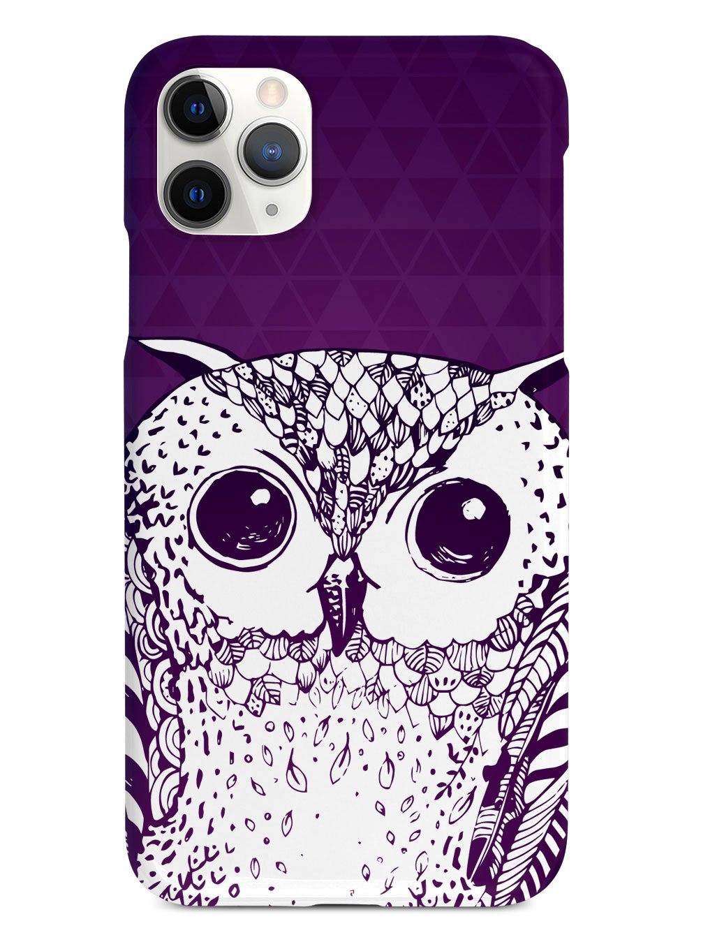 Purple Doodle Owl Case