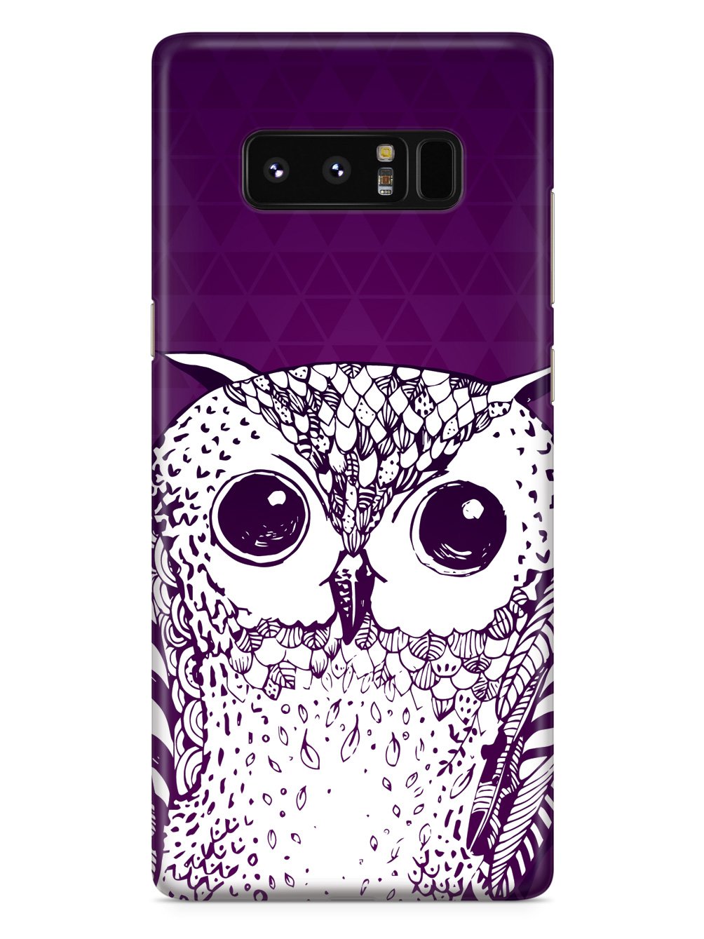 Purple Doodle Owl Case