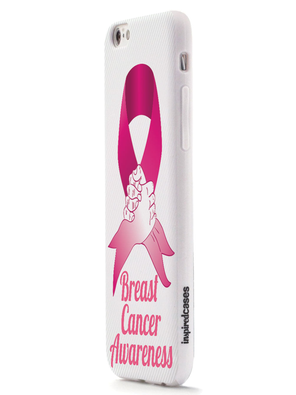 Pink Ribbon - Supporting Hand - Breast Cancer Awareness - White Case