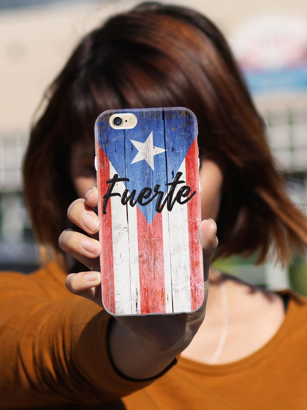 Puerto Rico Fuerte (Strong) - Textured Flag Case