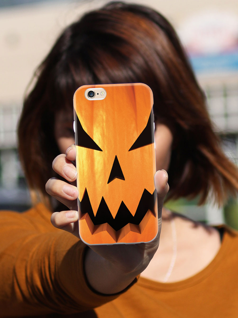 Jack-O-Lantern Pumpkin Case