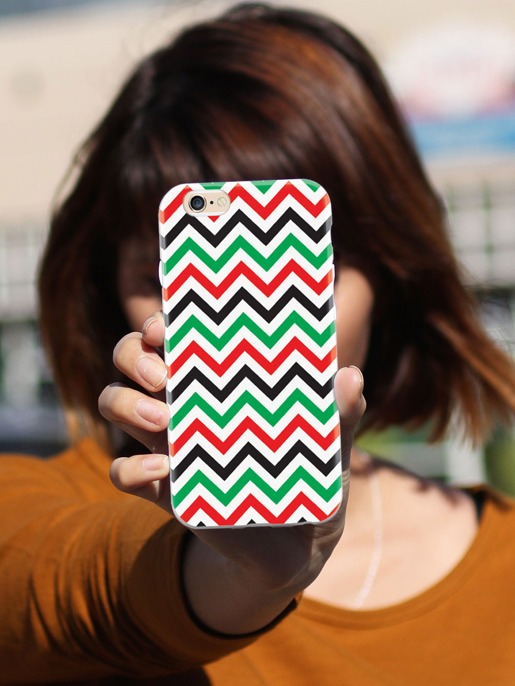 Kwanzaa Chevron Pattern Case