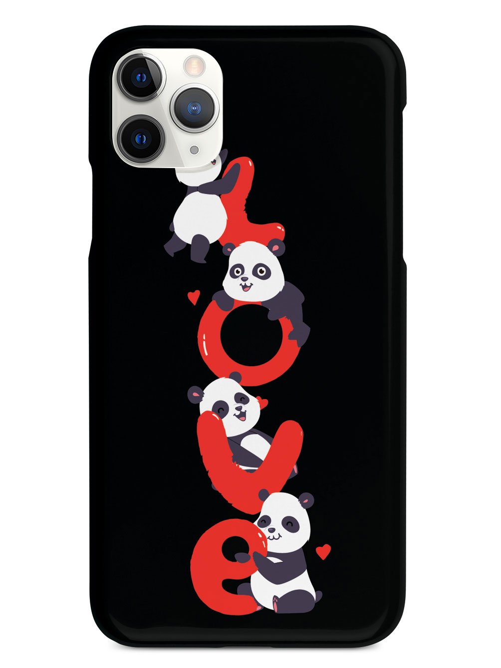 Panda Love - Black Case
