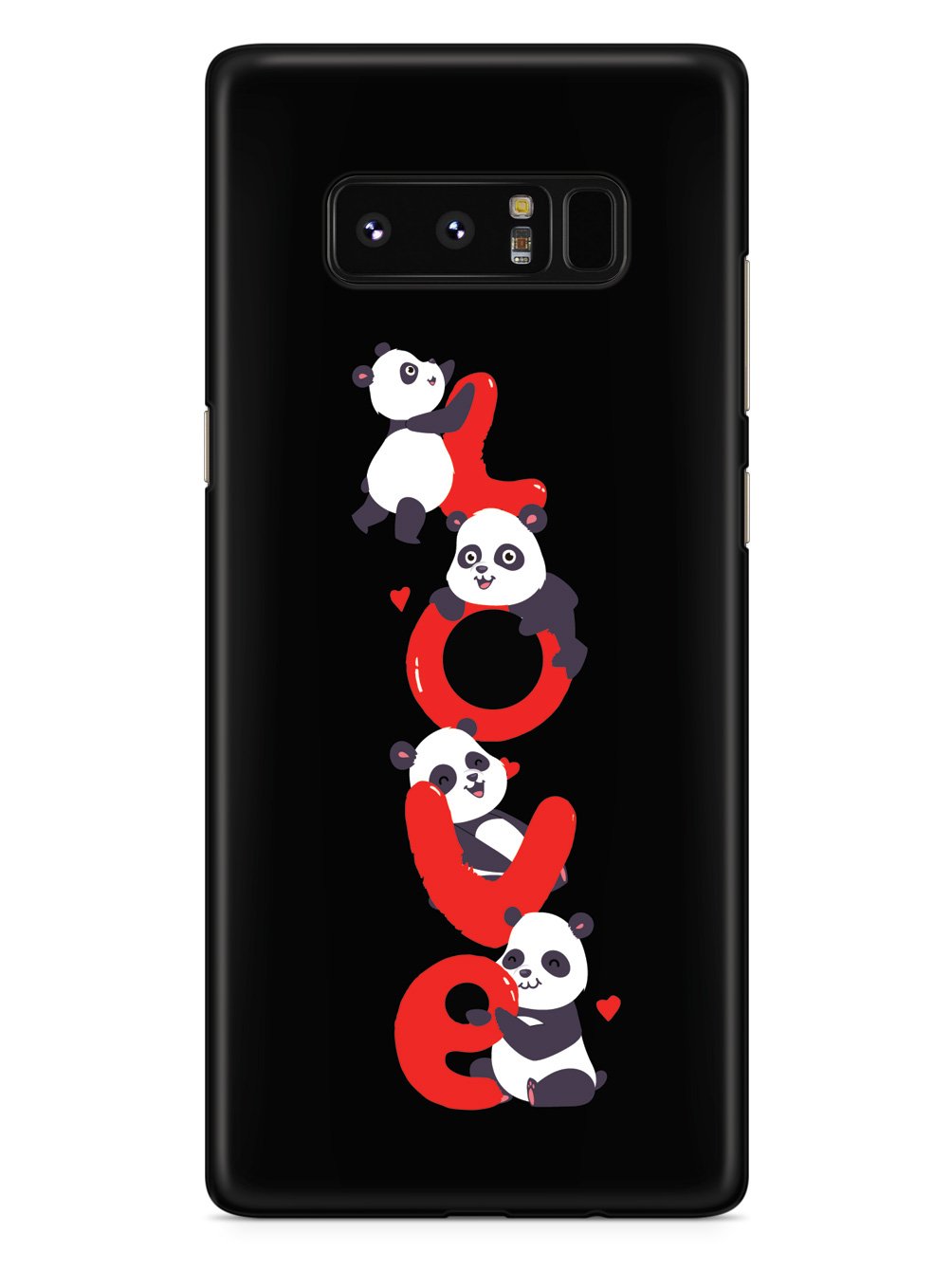 Panda Love - Black Case