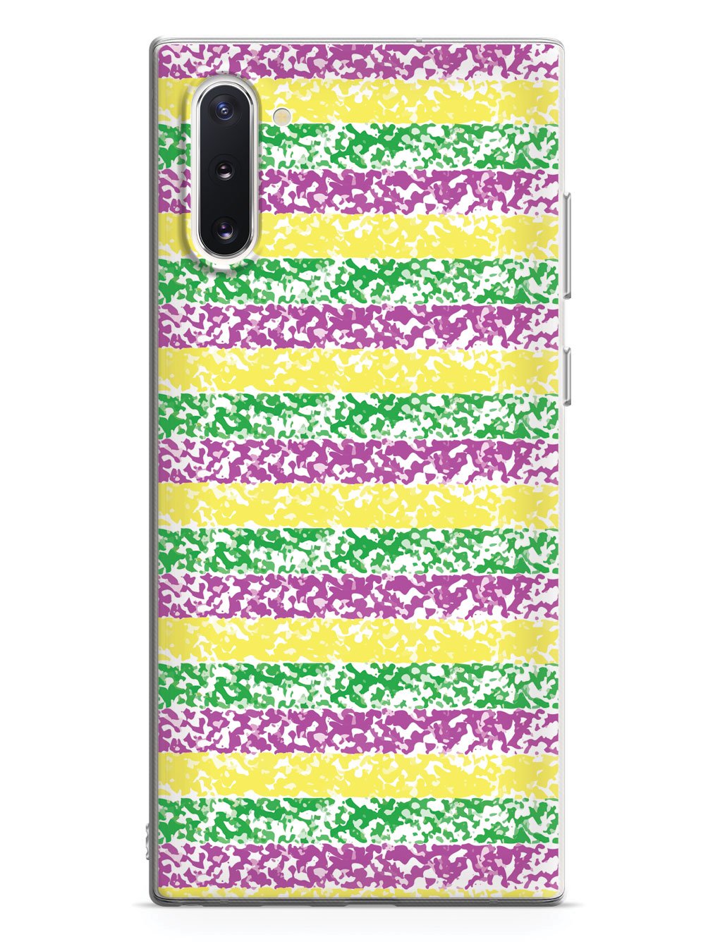 Mardi Gras Textured Pattern - White Case