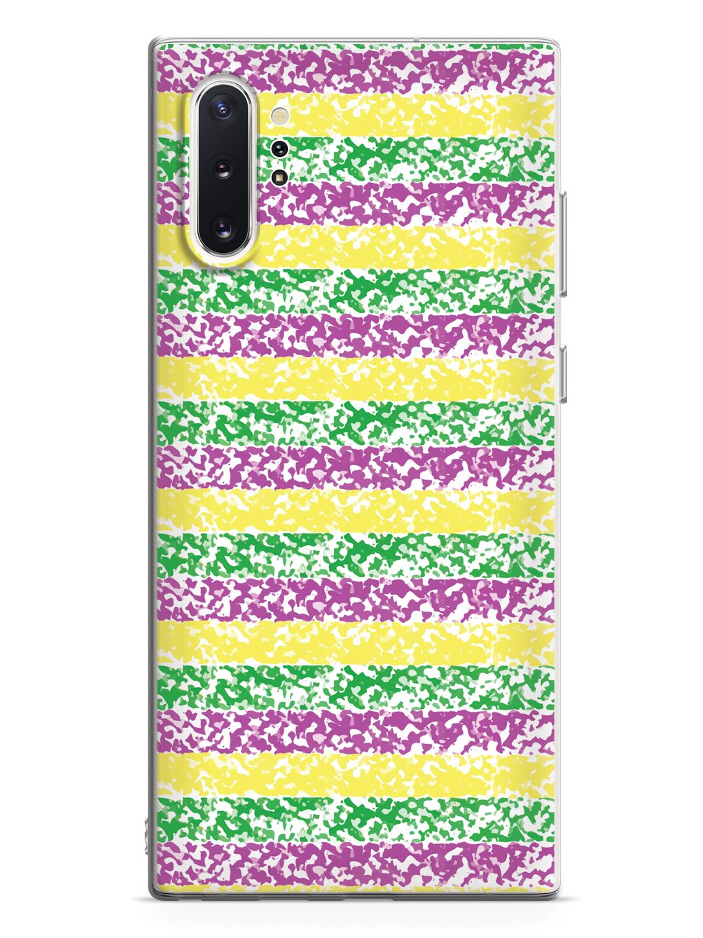 Mardi Gras Textured Pattern - White Case