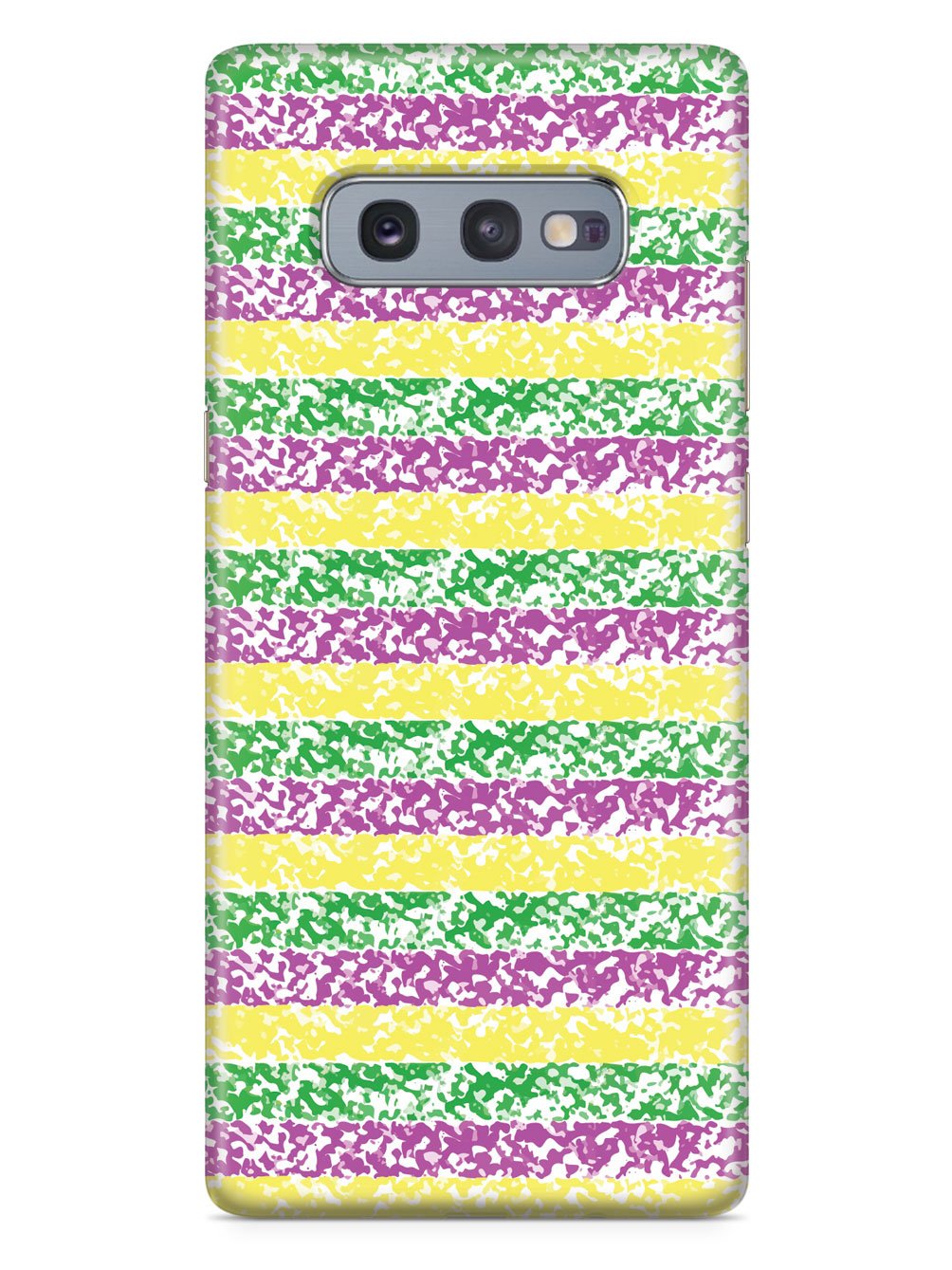 Mardi Gras Textured Pattern - White Case