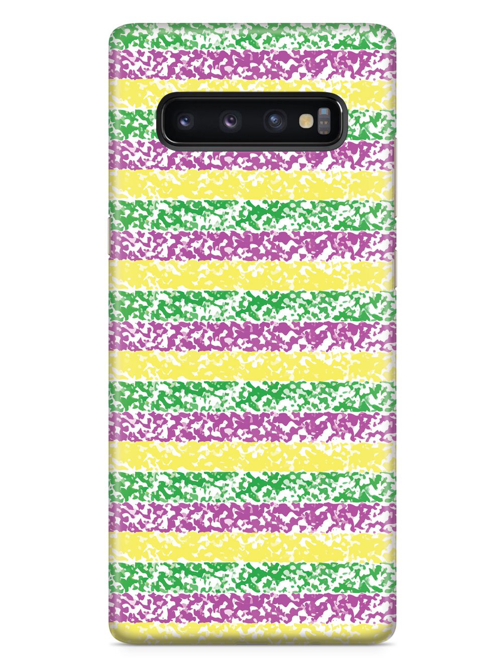 Mardi Gras Textured Pattern - White Case