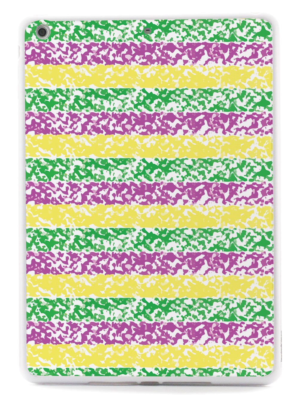 Mardi Gras Textured Pattern - White Case