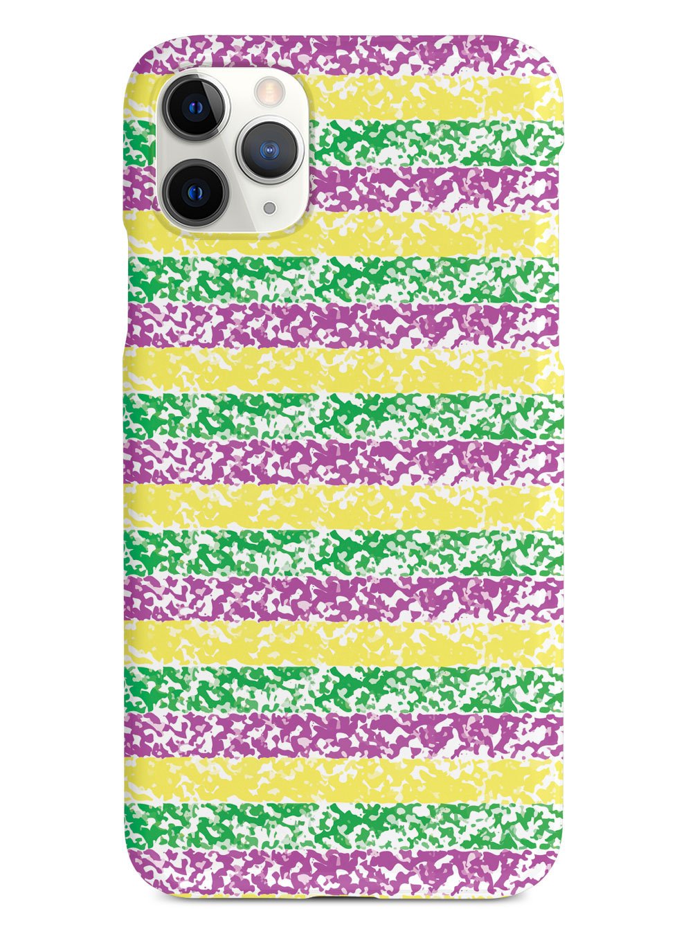 Mardi Gras Textured Pattern - White Case