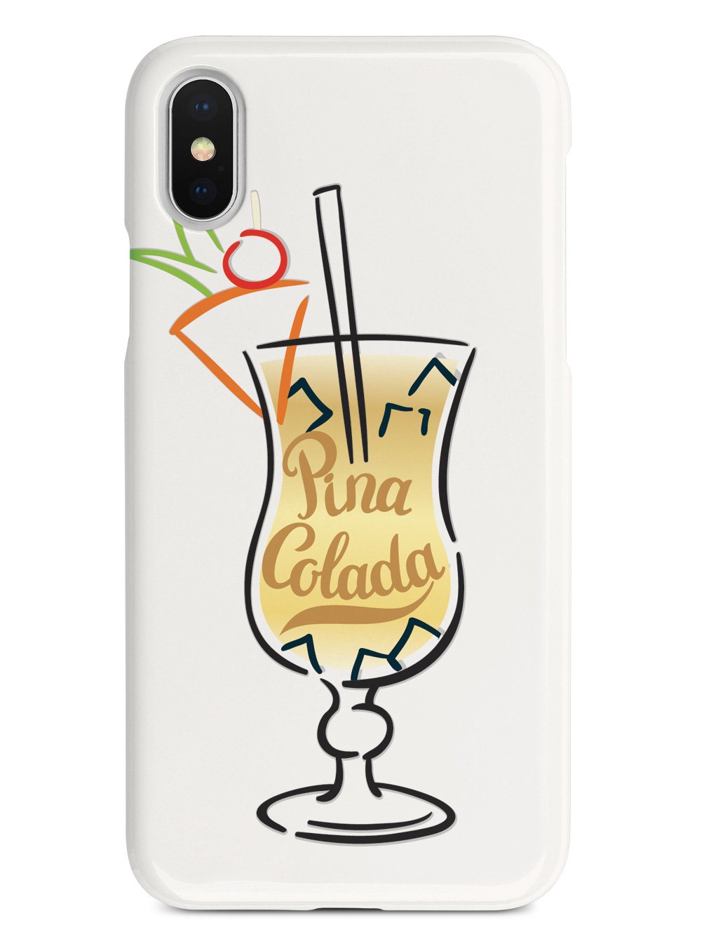 Pina Colada Lettering - White Case