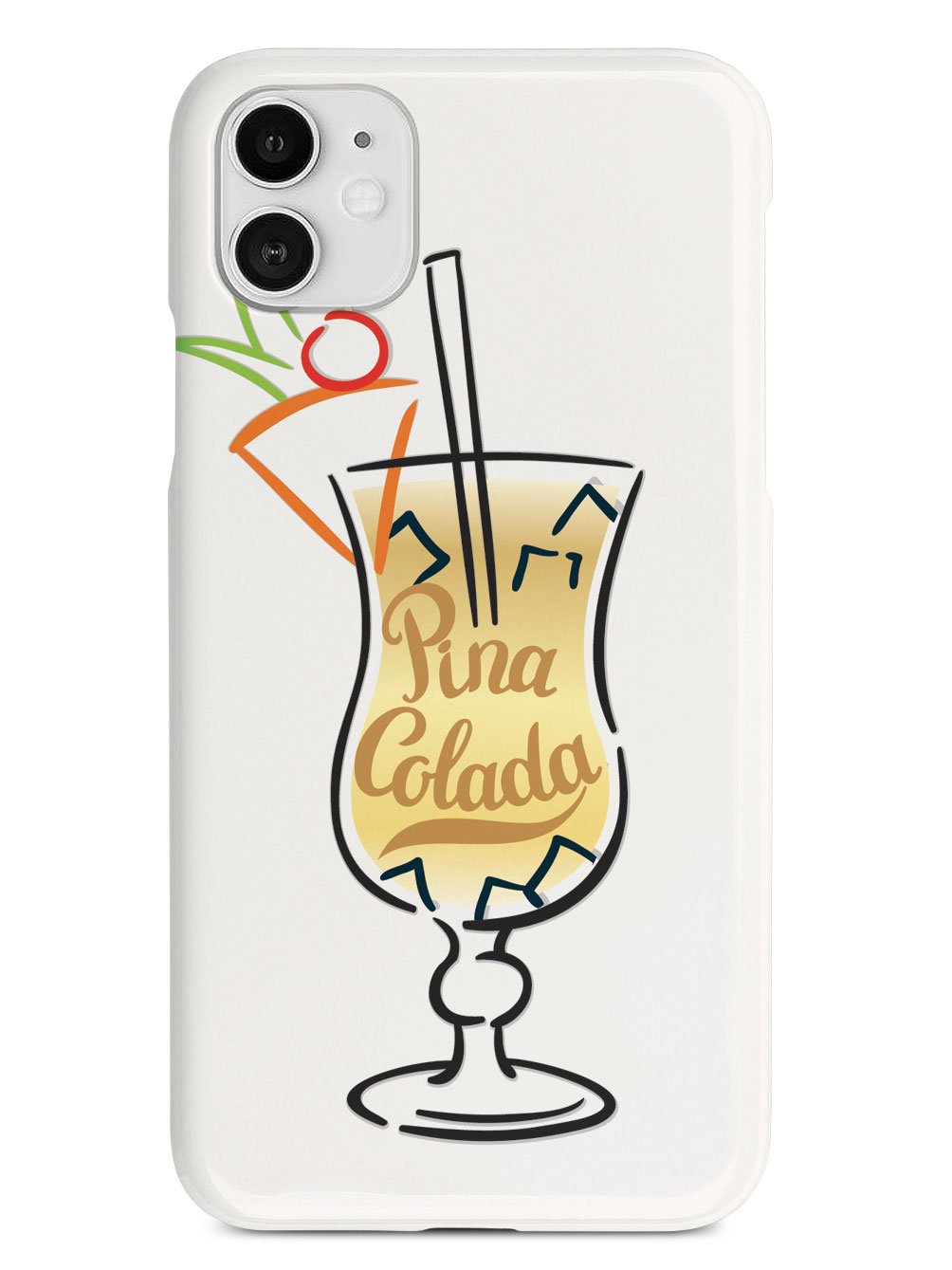 Pina Colada Lettering - White Case
