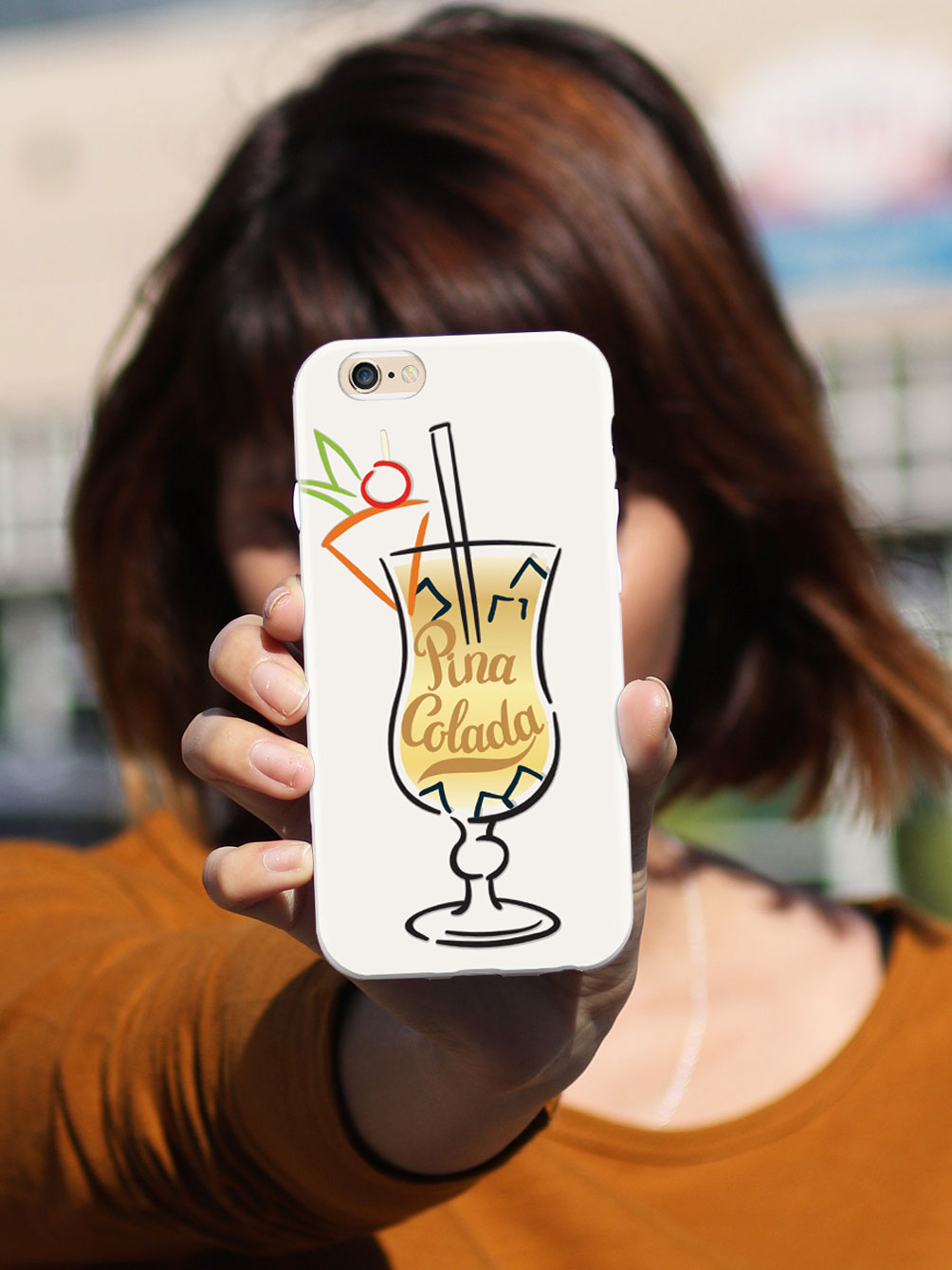 Pina Colada Lettering - White Case