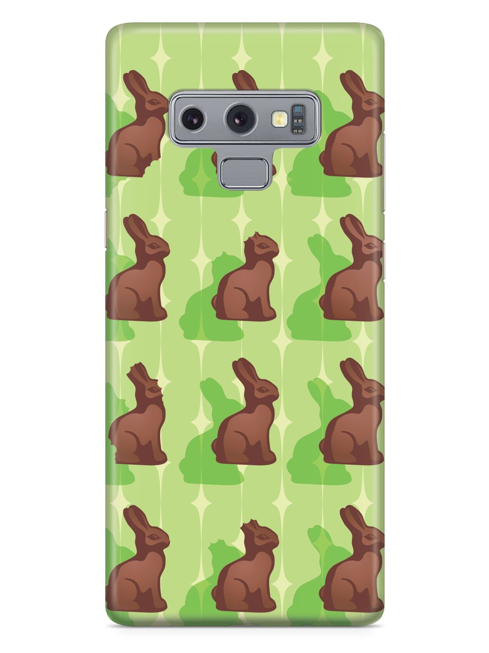 Green Chocolate Bunny - White Case