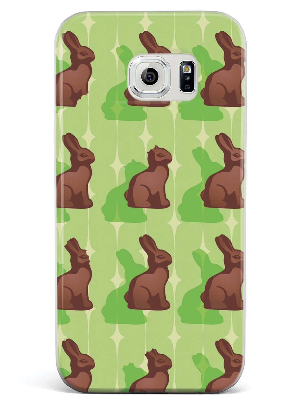 Green Chocolate Bunny - White Case
