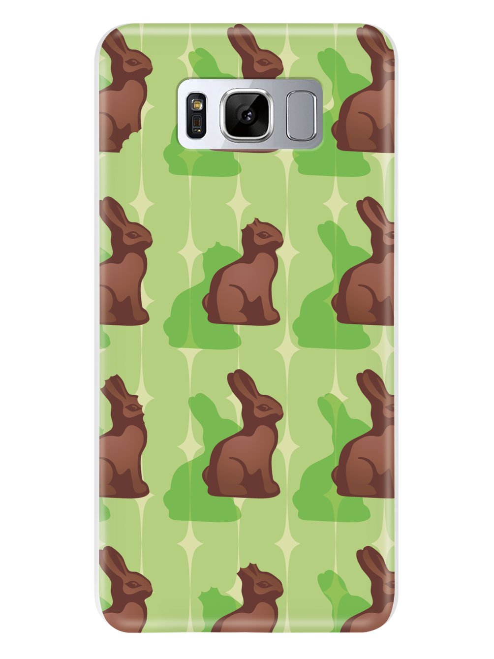 Green Chocolate Bunny - White Case