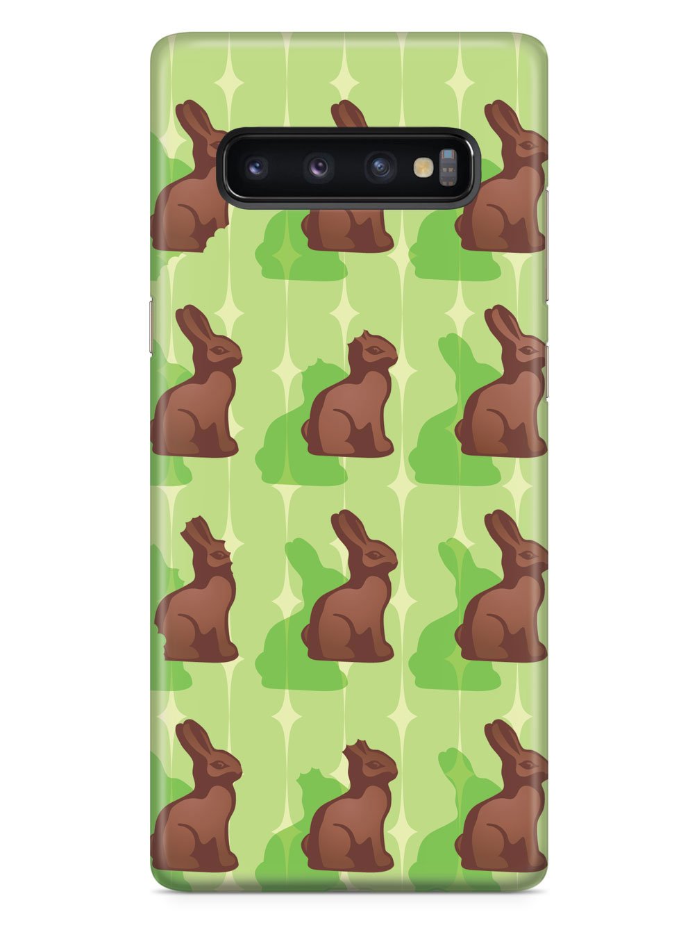 Green Chocolate Bunny - White Case