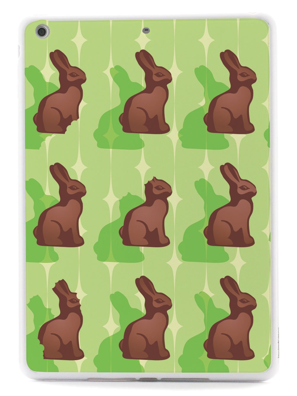 Green Chocolate Bunny - White Case
