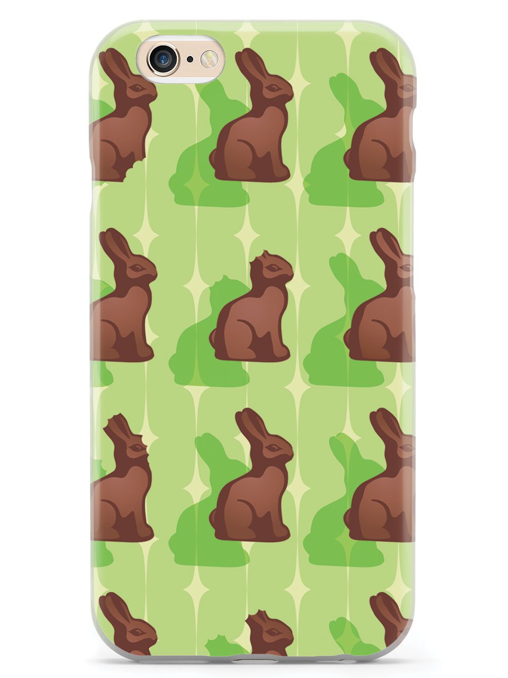 Green Chocolate Bunny - White Case