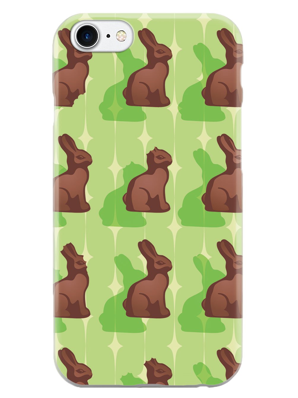 Green Chocolate Bunny - White Case
