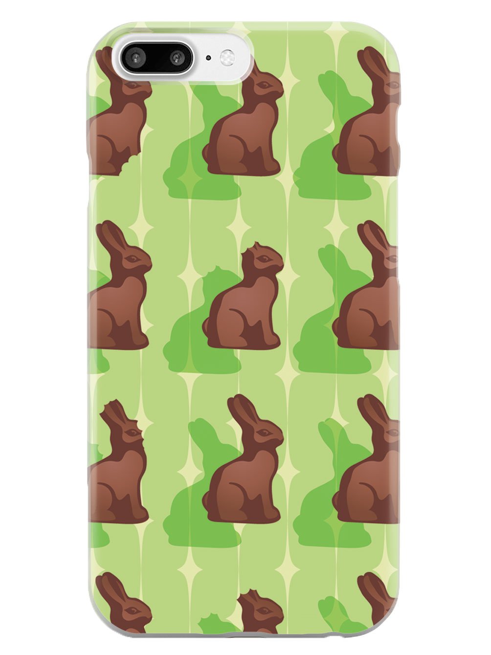 Green Chocolate Bunny - White Case