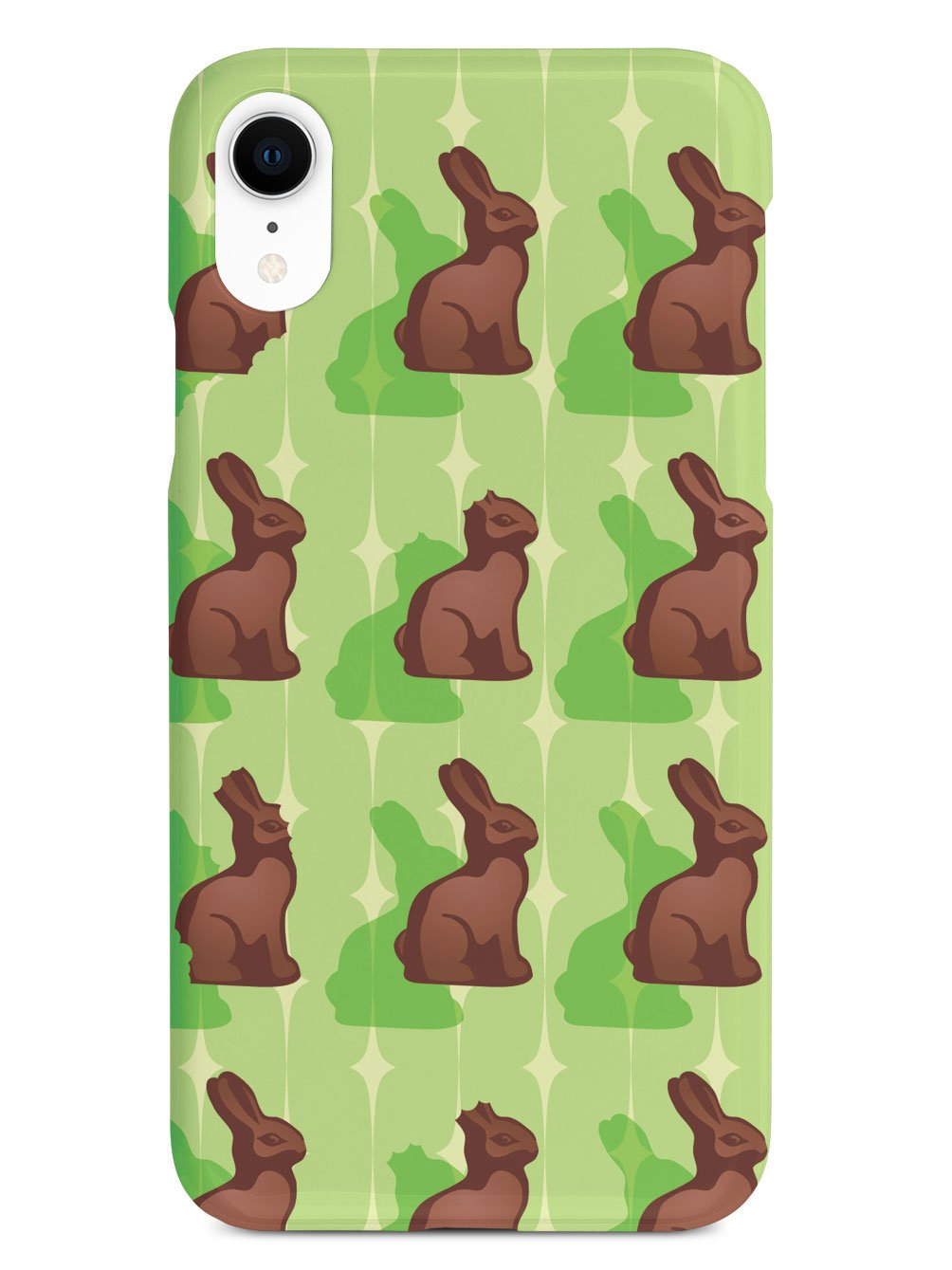 Green Chocolate Bunny - White Case