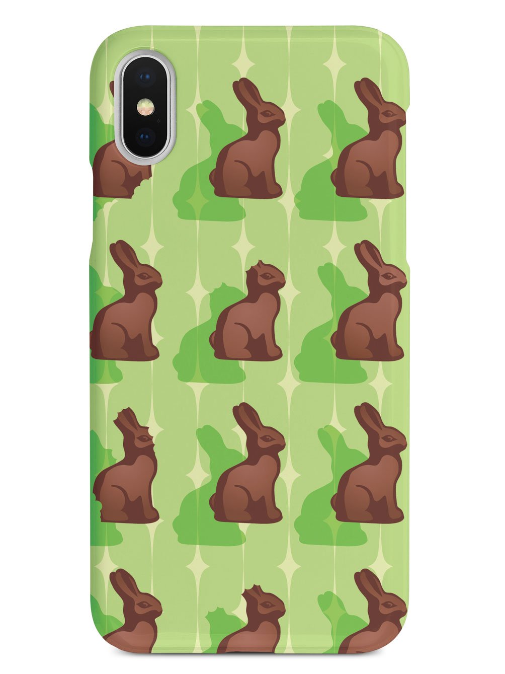 Green Chocolate Bunny - White Case