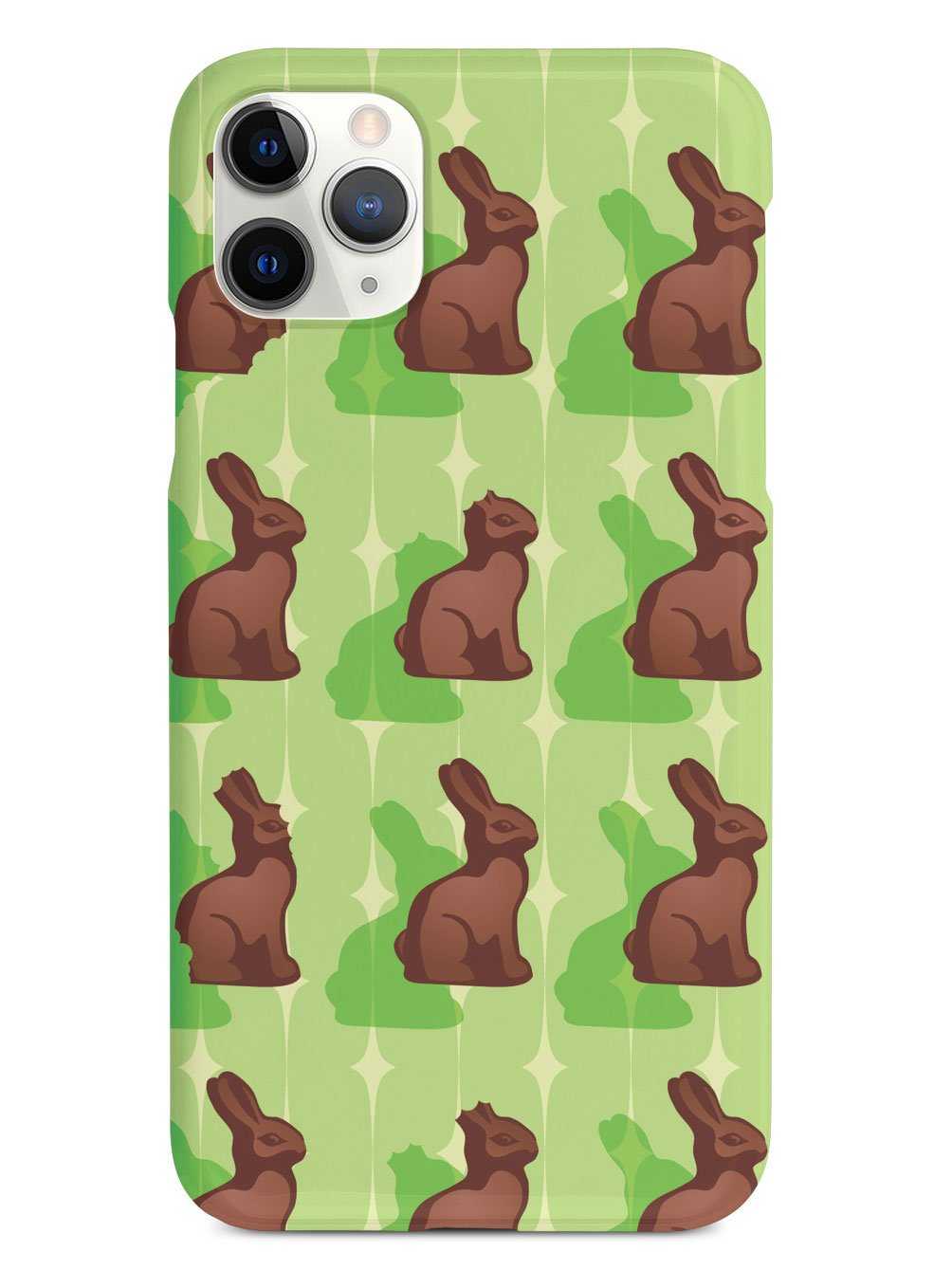 Green Chocolate Bunny - White Case