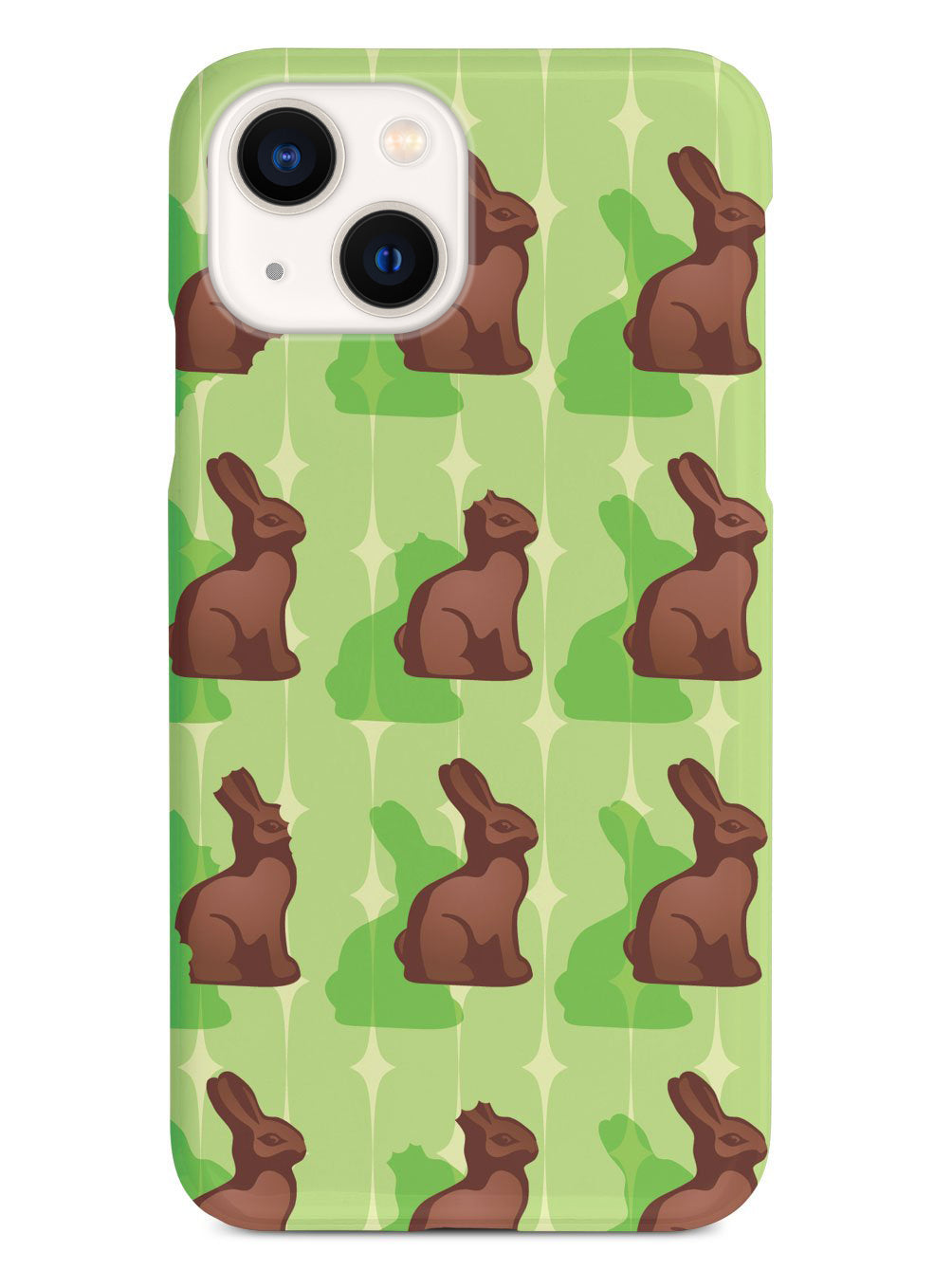Green Chocolate Bunny - White Case