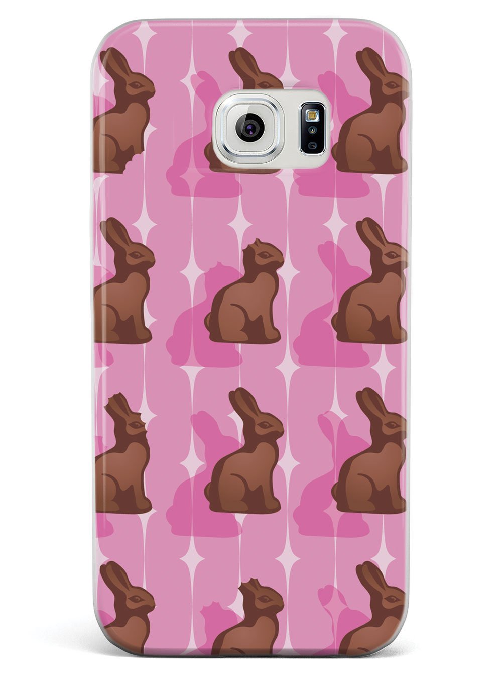 Pink Chocolate Bunny - White Case
