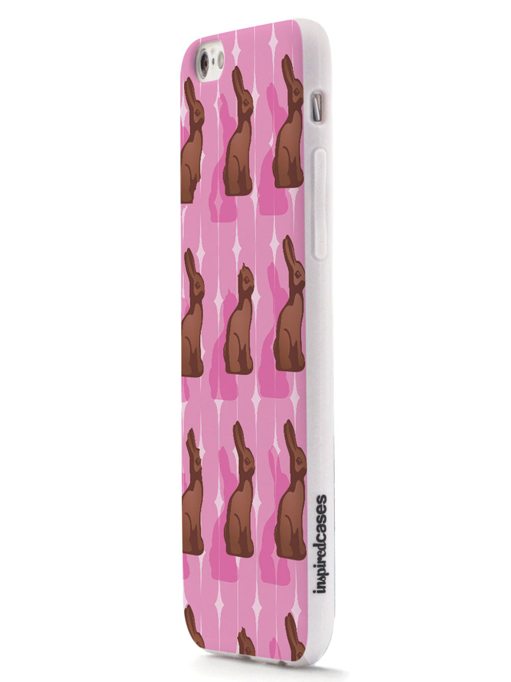 Pink Chocolate Bunny - White Case