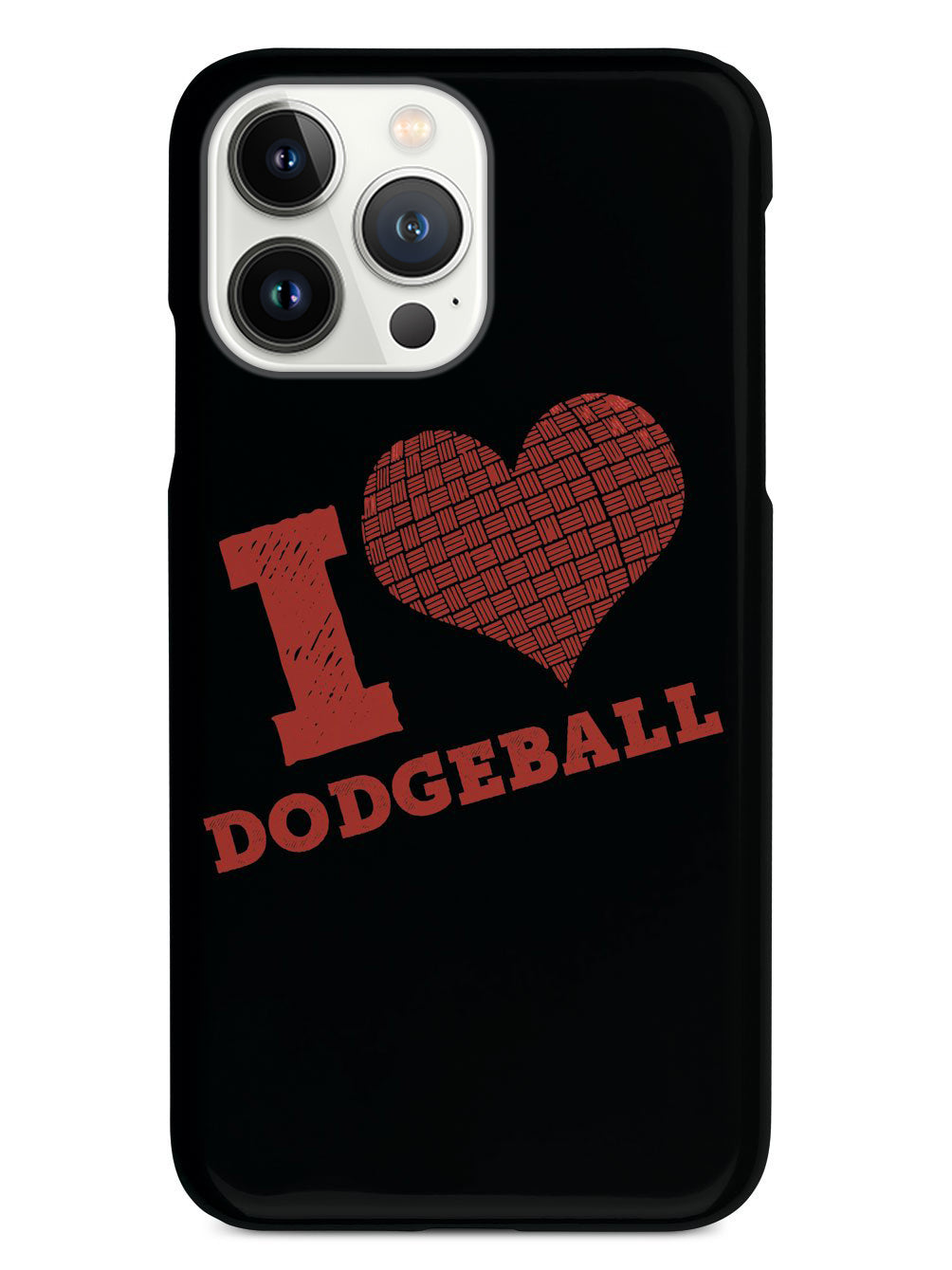 I Heart Dodgeball - Black Case